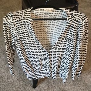 J Crew heart Cardigan